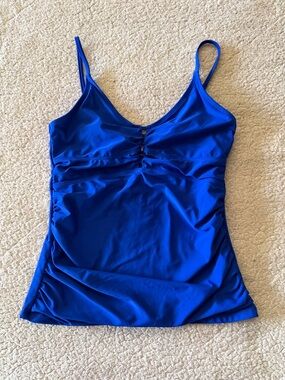 RELLECIGA Royal Blue V-Neck Tankini Top Medium New